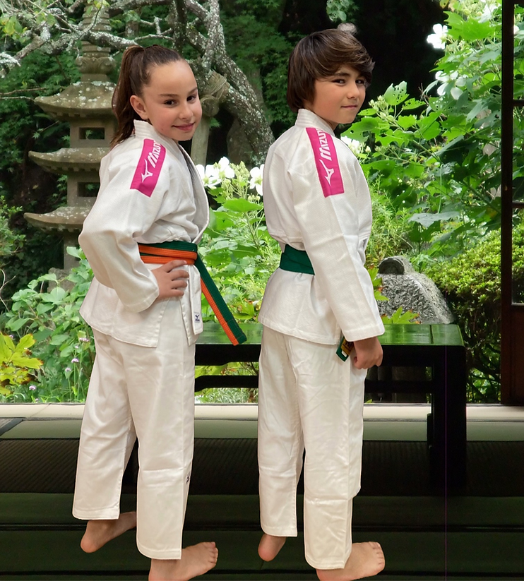 Mizuno Kodomo Roze schouderlabels