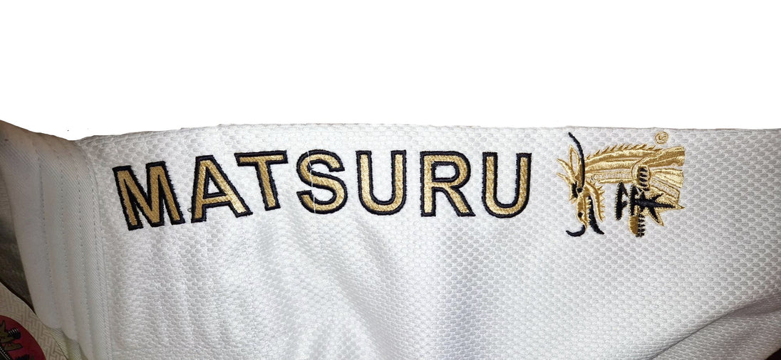 Matsuru IJF Champion Gold wit (Slim Fit) -3