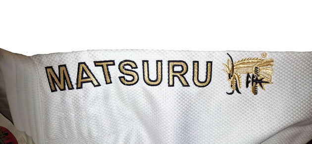 Matsuru IJF Champion Gold wit (Slim Fit) -3
