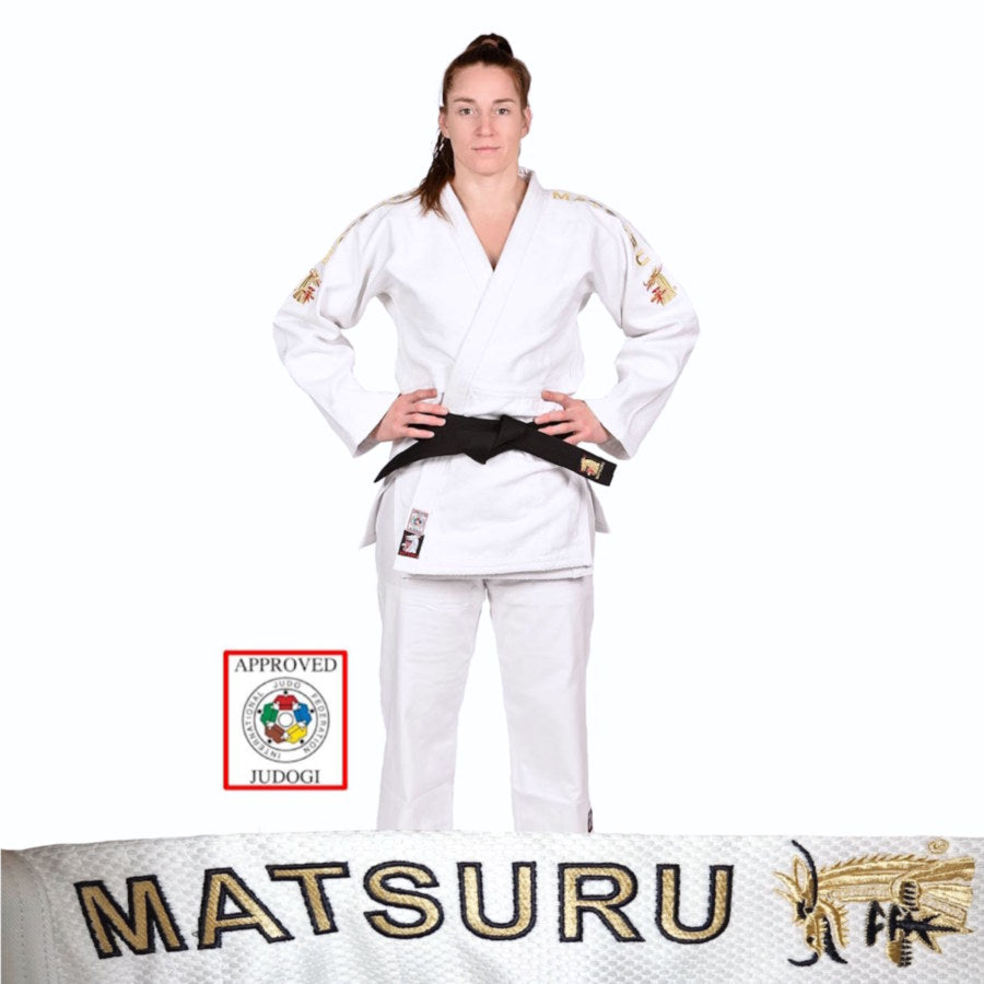 Matsuru IJF Champion Gold wit (Slim Fit)